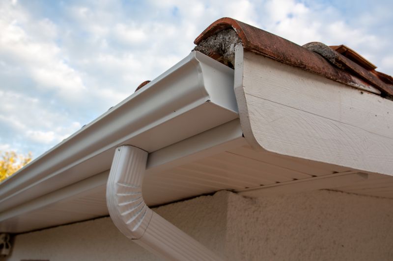 Gutter System with Downspouts